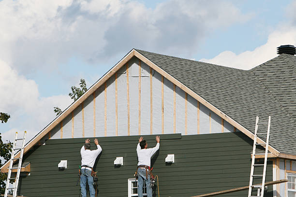 Professional Siding Replacement technician working in Roosevelt, NJ